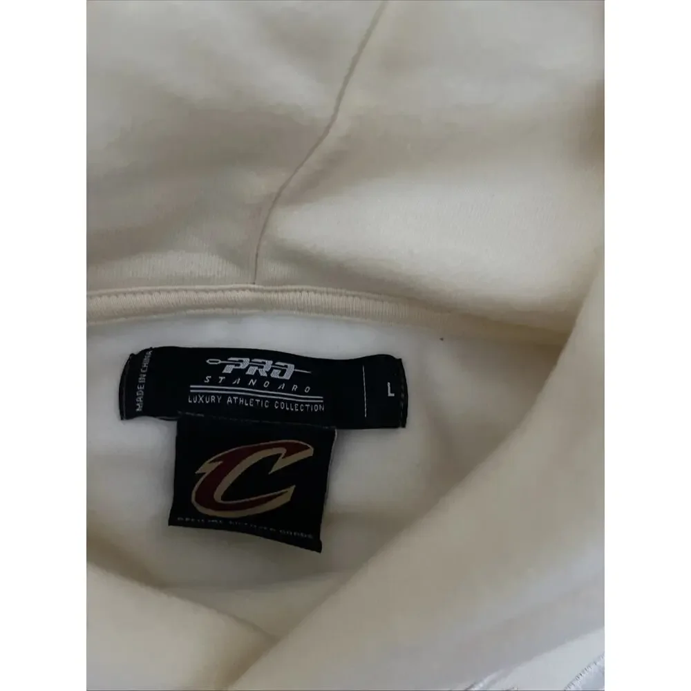 NBA CLEVELAND CAVALIERS NEUTRAL DROP SHOULDER MEN'S PULLOVER HOODI. Size Large - Picture 7 of 11